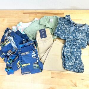 Toddler Boy 18M Clothing Bundle 7pc Gap Carters Eddie Bauer Cat & Jack Sets